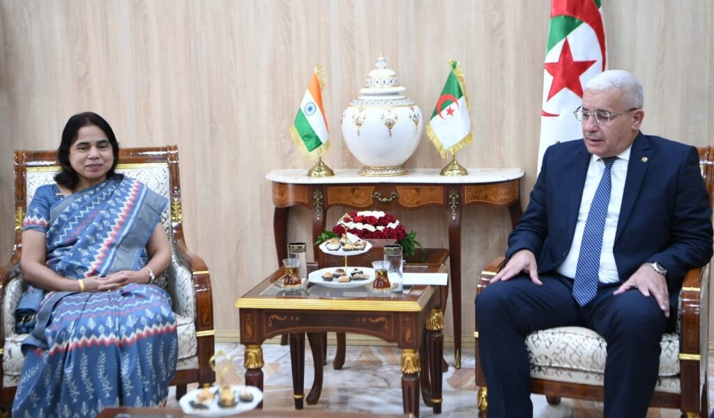 بوغالي يستقبل سفيرة جمهورية الهند لدى الجزائر